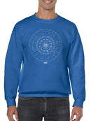 Zodiac Wheel Emoji  - Astrology Horoscope Constellation Men's Sweatshirt