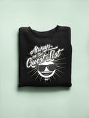 Always VIP - Guest List Cool Retro Emoji Party Men's Sweatshirt