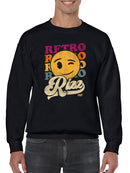Retro Rizz - Vintage Winking Emoji Graphic Men's Sweatshirt