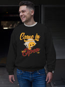Welcome Vibes - Open Sign Emoji Graphic Men's Sweatshirt