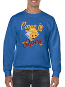 Welcome Vibes - Open Sign Emoji Graphic Men's Sweatshirt