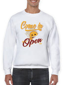 Welcome Vibes - Open Sign Emoji Graphic Men's Sweatshirt