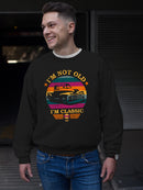 I'm Not Old - Classic Vintage Truck Retro Emoji Men's Sweatshirt