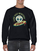 Come Visit Beautiful Roswell - Vintage Alien UFO Retro Men's Sweatshirt