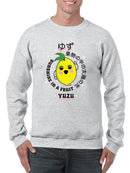 Kawaii Yuzu Citrus - Japanese Fruit Emoji Graphic Men's Sweatshirt