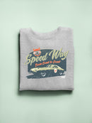Speedway Classic - Retro Racing Car Graphic Men's Sweatshirt