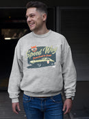 Speedway Classic - Retro Racing Car Graphic Men's Sweatshirt