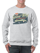 Speedway Classic - Retro Racing Car Graphic Men's Sweatshirt