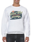 Speedway Classic - Retro Racing Car Graphic Men's Sweatshirt