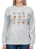 Celestial Zodiac Emoji - Astrology Horoscope Constellation Women's Sweatshirt