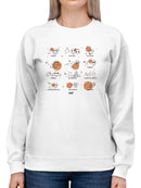 Celestial Zodiac Emoji - Astrology Horoscope Constellation Women's Sweatshirt