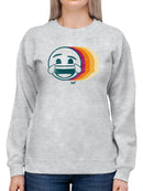 Laughing Layers - Retro Emoji Aesthetic Graphic Women's Sweatshirt