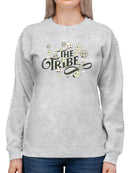 The Tribe - Vintage Emoji Crew Unity Graphic Women's Sweatshirt
