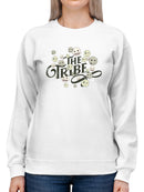 The Tribe - Vintage Emoji Crew Unity Graphic Women's Sweatshirt