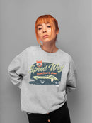 Speedway Classic - Retro Racing Car Graphic Women's Sweatshirt