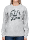 Introducing Happiness - Retro Laughing Emoji Women's Sweatshirt