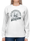 Introducing Happiness - Retro Laughing Emoji Women's Sweatshirt