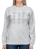 Zodiac Smiley Signs - Astrological Horoscope Emoji Women's Sweatshirt