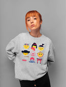 Japanese Emoji Icons - Cute Cultural Set Graphic Women's Sweatshirt