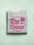 The Royals - Retro Gothic Crown Emoji Graphic Women's Sweatshirt