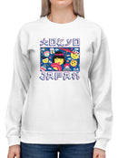 Japanese Streetwear Emoji - Geisha, Sushi, Ramen, Fuji Women's Sweatshirt