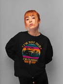 I'm Not Old - Classic Vintage Truck Retro Emoji Women's Sweatshirt