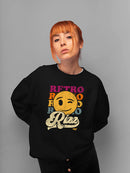Retro Rizz - Vintage Winking Emoji Graphic Women's Sweatshirt