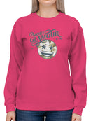 More Glamour - Starry Sparkle Retro Emoji Graphic Women's Sweatshirt