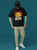 Retro Rizz - Vintage Winking Emoji Graphic Men's T-shirt