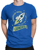 Launched - Startup Rocket Retro Graphic Men's T-shirt