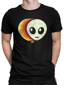 Layered Alien Emoji Vibes - Retro Galactic Graphic Men's T-shirt