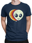 Layered Alien Emoji Vibes - Retro Galactic Graphic Men's T-shirt