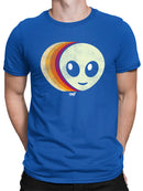 Layered Alien Emoji Vibes - Retro Galactic Graphic Men's T-shirt