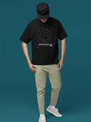 Moonchild Emoji - Cosmic Smiley Starry Night Men's T-shirt