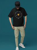 Galactic Smiley - Cosmic Orbit Emoji Graphic Men's T-shirt