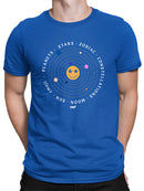 Galactic Smiley - Cosmic Orbit Emoji Graphic Men's T-shirt