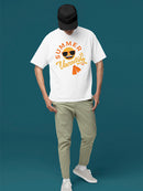 Summer Vacation - Retro Beach Emoji Travel Graphic Men's T-shirt
