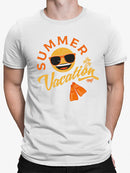 Summer Vacation - Retro Beach Emoji Travel Graphic Men's T-shirt