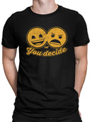 You Decide - Dual Mood Emoji Retro Graphic Men's T-shirt