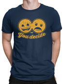 You Decide - Dual Mood Emoji Retro Graphic Men's T-shirt