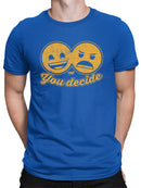 You Decide - Dual Mood Emoji Retro Graphic Men's T-shirt