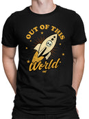 Out of This World - Alien Emoji Rocket Adventure Graphic Men's T-shirt