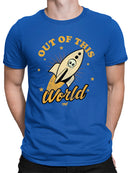 Out of This World - Alien Emoji Rocket Adventure Graphic Men's T-shirt