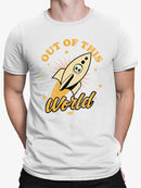 Out of This World - Alien Emoji Rocket Adventure Graphic Men's T-shirt
