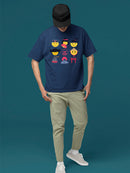 Japanese Emoji Icons - Cute Cultural Set Graphic Men's T-shirt