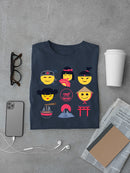 Japanese Emoji Icons - Cute Cultural Set Graphic Men's T-shirt