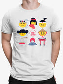 Japanese Emoji Icons - Cute Cultural Set Graphic Men's T-shirt