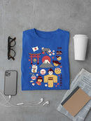 Vintage Aesthetic Japanese Emoji Graphic Men's T-shirt