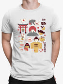 Vintage Aesthetic Japanese Emoji Graphic Men's T-shirt