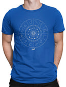 Zodiac Wheel Emoji  - Astrology Horoscope Constellation Men's T-shirt